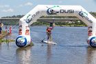 Dusi 2014 - Jon ivins paddling into the finish on day 3 at Blue Lagoon